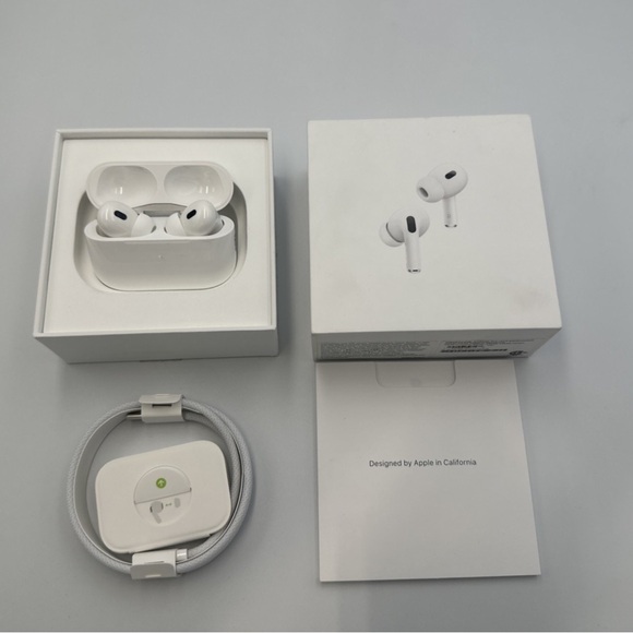 Apple AirPods Pro with White Charging Case and Cable